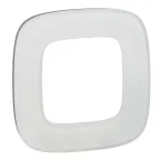 Valena ALLURE Рамка 1 пост Белое стекло универсальная