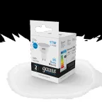 Лампа светодиодная LED 11 Вт 850 лм 6500К софит MR16 холодный GU10 AC 220В Elementary Gauss