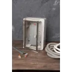 Бокс пластиковый с монтажной платой прозр. дверь 300х200х130 мм IP65 PROxima