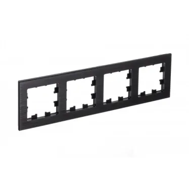 Рамка четырехпостовая ATLASDESIGN NATURE, МЕТАЛЛ ОНИКС