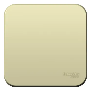 Выключатель BLANCA открытой установки одноклавишный (cх.1) с самовозвратом, изолирующей пластиной, 10А, бежевый