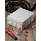 Коробка распаячная КМР-050-043 пылевлагозащитная 12 мембранных вводов уплотнительный шнур (240х190х90) PROxima