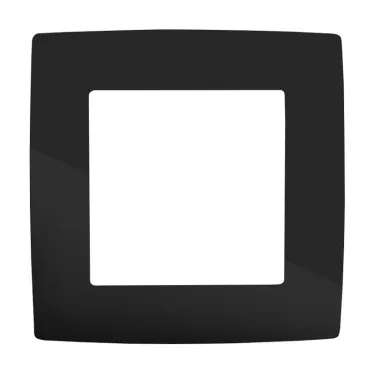 Рамка на 1 пост, Эра12, чёрный, 12-5001-06
