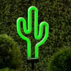 Садовый неоновый светильник Кактус на солнечной батарее ERASF012-31