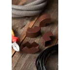 Угол внешний (25х25) (4 шт) Plast под темное дерево