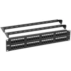 Патч-панель 2U кат 5е UTP 48 портов с кабельным органайзером