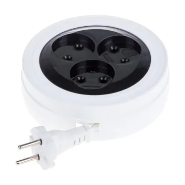 Удлинитель-рулетка PROconnect STANDARD 5 м, 3 гнезда, 2х0.75 мм, б/з, белый