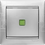 VALENA Рамка 1 пост алюминий модерн