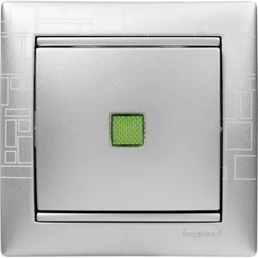 VALENA Рамка 1 пост алюминий модерн