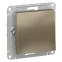 ATLASDESIGN 1-клавишный ВЫКЛЮЧАТЕЛЬ 2-полюсный, 10А, мех., ШАМПАНЬ