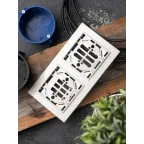 Рамка Минск 2-местная горизонтальная белая