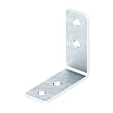 Соединительная пластина 90град., с 4 отверстиями 104x104x40x5 горячий цинк