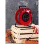 Удлинитель на катушке Гефест 2.0 4 гнезда 30м с заземлением и предохранителем КГ 3x1.5 16А/3.5кВт PROxima