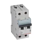 Автоматический выключатель TX? 6000 - 10 кА - тип характеристики C - 2П - 230/400 В~ - 16 А - 2 модуля