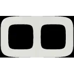 Valena ALLURE Рамка 2 поста жемчуг универсальная