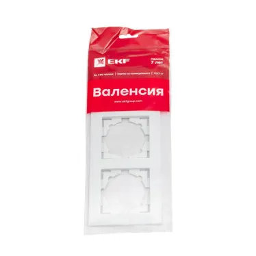 Валенсия рамка 3-местная белая