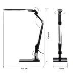 Светильник настольный светодиодный NLED-497-12W-BK на струбцине и с основанием черный