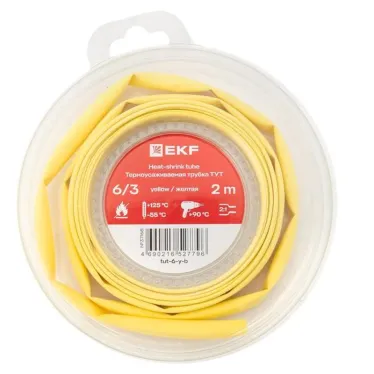 ТУТ нг 6/3 желтая ролик 2 м EKF