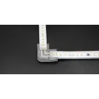 Соединитель жесткий пластиковый L-образный для ленты AC230V IP20 (упаковка 10 шт)