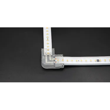 Соединитель жесткий пластиковый L-образный для ленты AC230V IP20 (упаковка 10 шт)