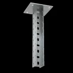 Универсальная потолочная стойка двойная усиленная 300 мм INOX304