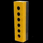 Корпус КП106 пластиковый 6 кнопок желтый