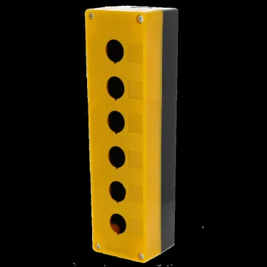 Корпус КП106 пластиковый 6 кнопок желтый