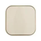 Выключатель одноклавишный, наружный, 10А, бежевый