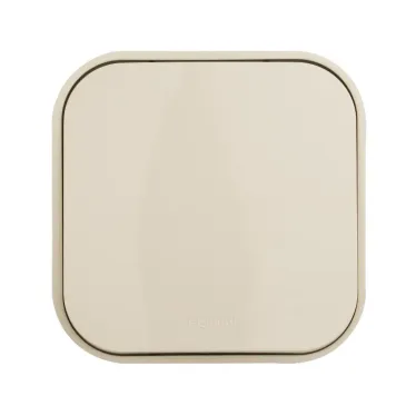 Выключатель одноклавишный, наружный, 10А, бежевый