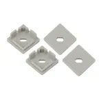 Набор заглушек для профиля CAB280, 4 сквозные квадратные (500/24000)