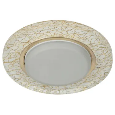 Светильник под лампу Gx53, 220V,13W, белый/золото DK80 WH/GD