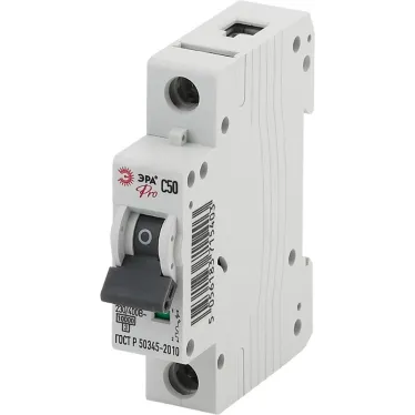 Выключатель автоматический PRO NO-901-34 ВА47-100 1P 50А кривая C 10кА ЭРА
