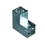 Угол вертикальный вверх 90 50х50 глухой цинк-ламельный