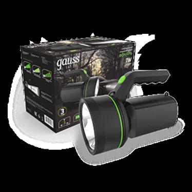 Фонарь светодиодный прожекторный 7 Вт 200 лм Черный IP42 аккумуляторный Li-ion 3000мАч GFL Gauss