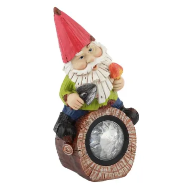 Садовый светильник на солнечной батарее, полистоун, цветной, 24,3 см SL-RSN24-GN-4M