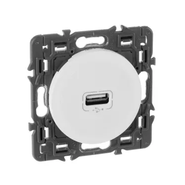 Панель лицевой розетки USB белая