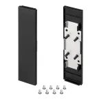 Заглушка SL-LINE-25100-DUAL BLACK глухая (пластик)