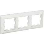BRITE Рамка 3 поста РУ-3-Бр белый/белый IEK