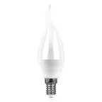 Лампа светодиодная LED 7вт Е14 белый матовая свеча на ветру