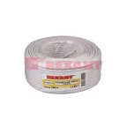 Телефонный кабель ШТЛП 4 жилы CCA, белый, 100м, REXANT