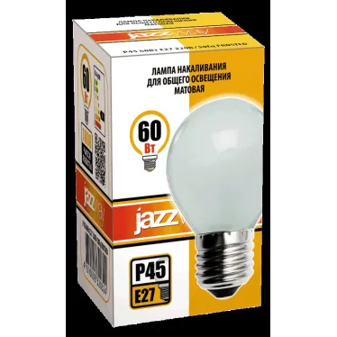 Лампа накаливания P45 240V 60W E27 frosted