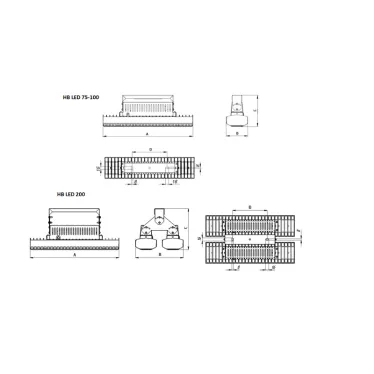 Светильник светодиодный HB LED 75 D30 5000K G2