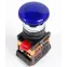 Кнопка AELA22 Гриб синяя неон 1з+1р
