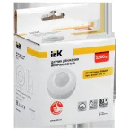 Датчик движения ДД 027 белый 1200Вт 360гр 12м IP20 IEK