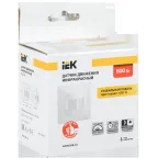 Датчик движения ДД 031 белый 500Вт 190гр 9м IP20 IEK
