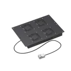 Модуль потолочный 4 вентилятора с термостатом для крыши 600 RAL9005