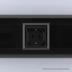 Avanti Розетка ''Черный квадрат'', 2P+E, с защитными шторками, 2 модульная