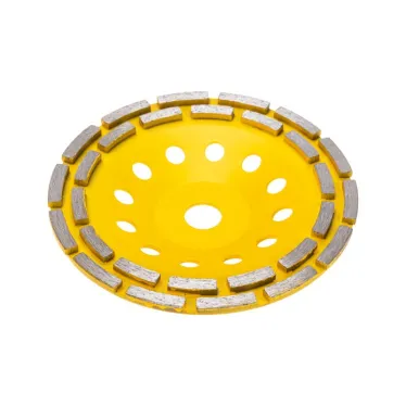 Чашка алмазная шлифовальная, двухрядная, 180х22,2мм