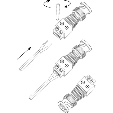 Разъем R-BNC03 штекер BNC с клеммной колодкой
