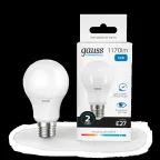 Лампа светодиодная LED 12 Вт 1170 лм 6500К А60 груша холодный E27 AC 220В Elementary Gauss